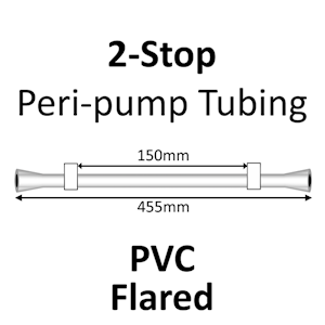 Two Stop, PVC, 1.02mm, White-White FLARED END 12/pk [20-1116F] LARGE