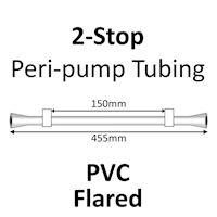 Two Stop, PVC, 1.02mm, White-White FLARED END 12/pk [20-1116F] MAIN