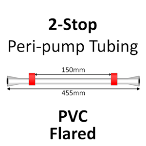 Two Stop, PVC, 1.14mm, Red-Red FLARED END 12/pk [20-1118F] LARGE