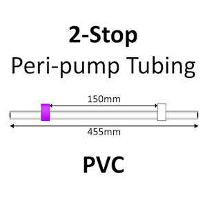 Two Stop, PVC, 2.79mm, Purple-White 12/pk [20-1129] LARGE