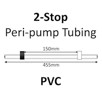 Two Stop, PVC, 3.18mm, Black-White 12/pk [20-1130] MAIN