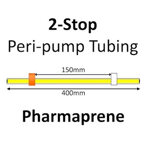 Two Stop, Pharmaprene, 0.64mm, Orange-White 12/pk [20-1812] LARGE