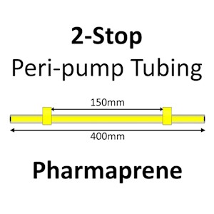 Two Stop, Pharmaprene, 1.42mm, Yellow-Yellow 12/pk [20-1821] LARGE