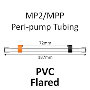MP2 Two Stop, PVC, 0.13mm, Orange-Black FLARED 12/pk [20-2101F] LARGE