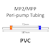 MP2 Two Stop, PVC, 0.25mm, Orange-Blue 12/pk [20-2103] THUMBNAIL