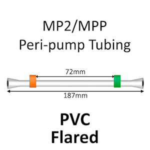 MP2 Two Stop, PVC,  0.38mm, Orange-Green FLARED 12/pk [20-2108F] LARGE