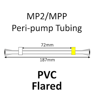 MP2 Two Stop, PVC, 0.57mm, White-Yellow FLARED 12/pk [20-2111F] LARGE