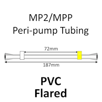 MP2 Two Stop, PVC, 0.57mm, White-Yellow FLARED 12/pk [20-2111F] MAIN