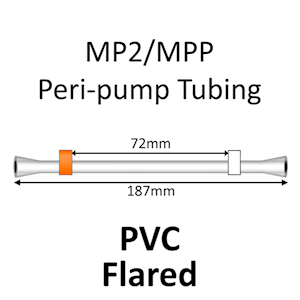 MP2 Two Stop, PVC, 0.64mm, Orange-White FLARED 12/pk [20-2112F] LARGE