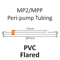 MP2 Two Stop, PVC, 0.64mm, Orange-White FLARED 12/pk [20-2112F] MAIN