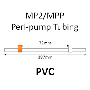 MP2 Two Stop, PVC, 0.64mm, Orange-White 12/pk [20-2112] LARGE