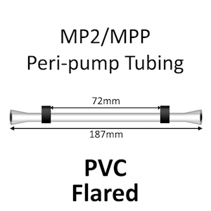 MP2 Two Stop, PVC, 0.76mm, Black-Black FLARED 12/pk [20-2113F] LARGE