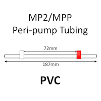 MP2 Two Stop, PVC, 1.09mm, White-Red 12/pk [20-2117] MAIN