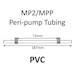 MP2 Two Stop, PVC, 1.30mm, Grey-Grey 12/pk [20-2120] THUMBNAIL