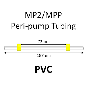 MP2 Two Stop, PVC, 1.42mm, Yellow-Yellow 12/pk [20-2121] LARGE