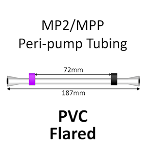 MP2 Two Stop, PVC, 2.29mm, Purple-Black FLARED 12/pk [20-2127F] LARGE