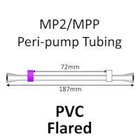 MP2 Two Stop, PVC, 2.79mm, Purple-White FLARED 12/pk [20-2129F] MAIN