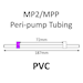 MP2 Two Stop, PVC, 2.79mm, Purple-White 12/pk [20-2129] THUMBNAIL