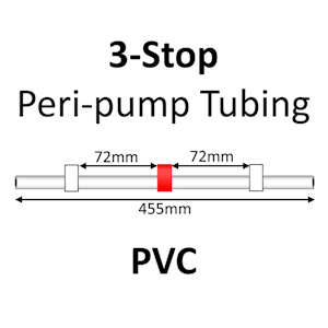 Three Stop, PVC, 1.09mm, White-Red-White 12/pk [21-1117] LARGE