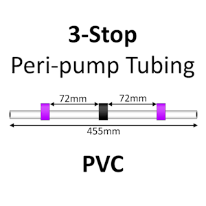 Three Stop, PVC, 2.29mm, Purple-Black-Purple 12/pk [21-1127] LARGE