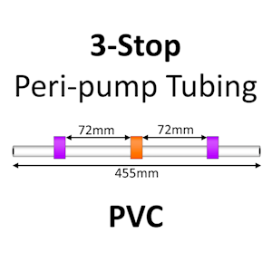 Three Stop, PVC, 2.54mm, Purple-Orange-Purple 12/pk [21-1128] LARGE