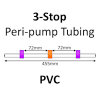Three Stop, PVC, 2.54mm, Purple-Orange-Purple 12/pk [21-1128] MAIN