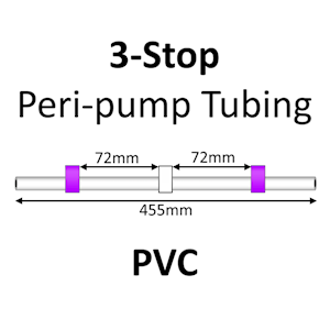 Three Stop, PVC, 2.79mm, Purple-White-Purple 12/pk [21-1129] LARGE