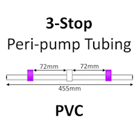 Three Stop, PVC, 2.79mm, Purple-White-Purple 12/pk [21-1129] MAIN