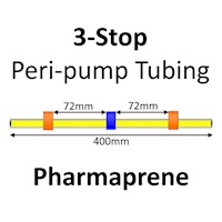 Three Stop, Pharmaprene, 0.25mm, Orange-Blue-Orange 12/pk [21-1803] MAIN