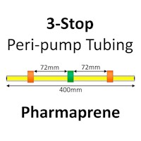 Three Stop, Pharmaprene, 0.38mm, Orange-Green-Orange 12/pk [21-1808] MAIN