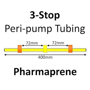 Three Stop, Pharmaprene, 0.51mm, Orange-Yellow-Orange 12/pk [21-1810] LARGE