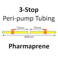 Three Stop, Pharmaprene, 0.64mm, Orange-White-Orange 12/pk [21-1812] MAIN