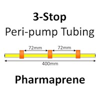Three Stop, Pharmaprene, 0.89mm, Orange-Orange-Orange 12/pk [21-1814] MAIN