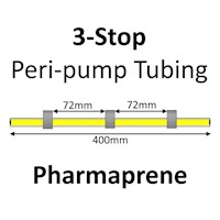 Three Stop, Pharmaprene, 1.30mm, Grey-Grey-Grey 12/pk [21-1820] MAIN