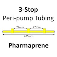 Three Stop, Pharmaprene, 1.42mm, Yellow-Yellow-Yellow 12/pk [21-1821] MAIN