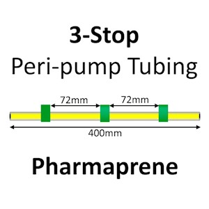 Three Stop, Pharmaprene, 1.85mm, Green-Green-Green 12/pk [21-1825] LARGE