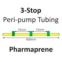 Three Stop, Pharmaprene, 1.85mm, Green-Green-Green 12/pk [21-1825] MAIN