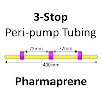 Three Stop, Pharmaprene, 2.06mm, Purple-Purple-Purple 12/pk [21-1826] MAIN