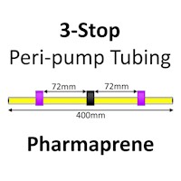 Three Stop, Pharmaprene, 2.29mm, Purple-Black-Purple 12/pk [21-1827] MAIN