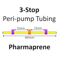 Three Stop, Pharmaprene, 2.54mm, Purple-Orange-Purple 12/pk [21-1828] MAIN
