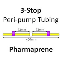 Three Stop, Pharmaprene, 2.79mm, Purple-White-Purple 12/pk [21-1829] MAIN