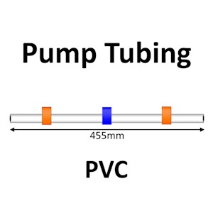 Three Stop, PVC, 0.05 mL/min, Orange-Blue-Orange for Segmented Flow Analyzers 12/pk [21-4103] LARGE