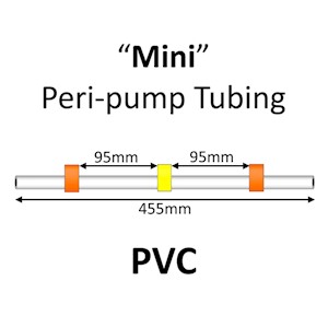 Mini Peri-Pump Tubing, PVC, 3-Stop, 0.51mm, Orange-Yellow-Orange 12/pk [22-1110] LARGE