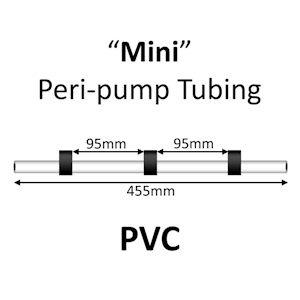 Mini Peri-Pump Tubing, PVC, 3-Stop, 0.76mm, Black-Black-Black, 12/pk [22-1113] LARGE