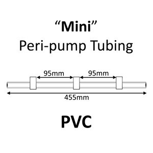 Mini Peri-Pump Tubing, PVC, 3-Stop, 1.02mm, White-White-White 12/pk [22-1116] LARGE