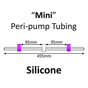 Mini Peri-pump Tubing, Silicone, 3-Stop, 2.79mm, Purple-White-Purple 6/pk [22-1229] LARGE