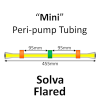 Mini Peri-Pump Tubing, Solva, 3-Stop, 0.38mm, Orange-Green-Orange FLARED 12/pk [22-1408F] MAIN