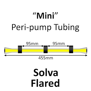 Mini Peri-Pump Tubing, Solva, 3-Stop, 0.762mm, Black-Black-Black FLARED 12/pk [22-1413F] LARGE