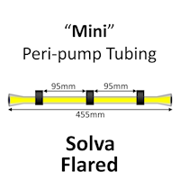 Mini Peri-Pump Tubing, Solva, 3-Stop, 0.762mm, Black-Black-Black FLARED 12/pk [22-1413F] MAIN