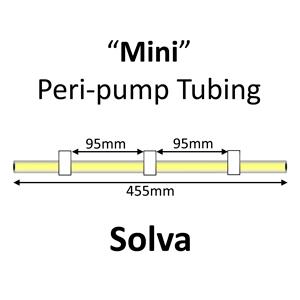 Mini Peri-Pump Tubing, Solva, 3-Stop, 1.295mm, Gray-Gray-Gray FLARED 12/pk [22-1420F] LARGE